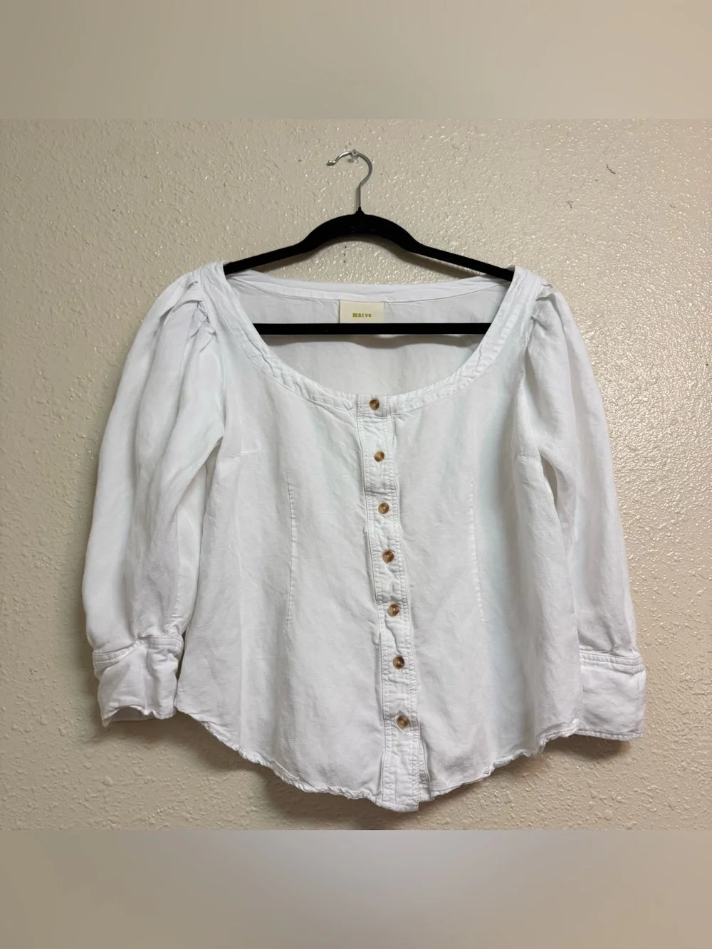Anthropologie Maeve Solange Blouse Modern Peasant Top
